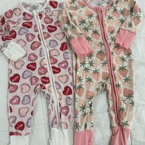 Caden lane baby girl sleepers 0-3mo